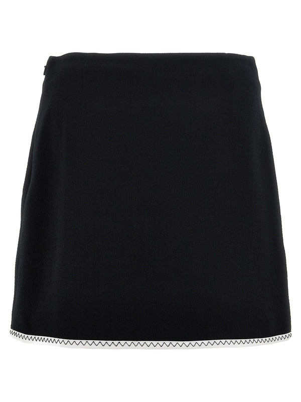 Women’s Moschino Bicolor Viscose Long Skirt