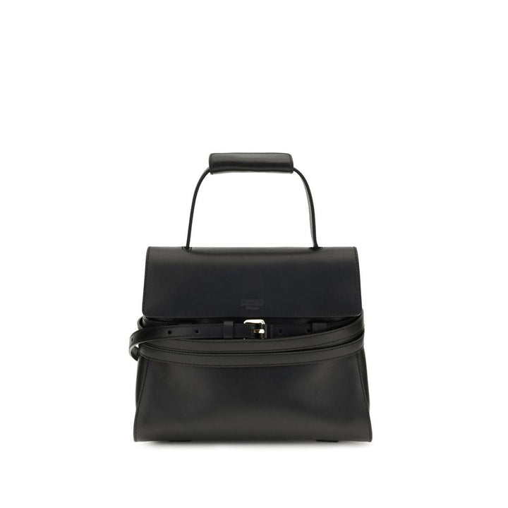 Women’s Moschino Black Calf Leather Bos Taurus Shoulder Bag