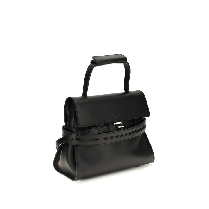 Women’s Moschino Black Calf Leather Bos Taurus Shoulder Bag