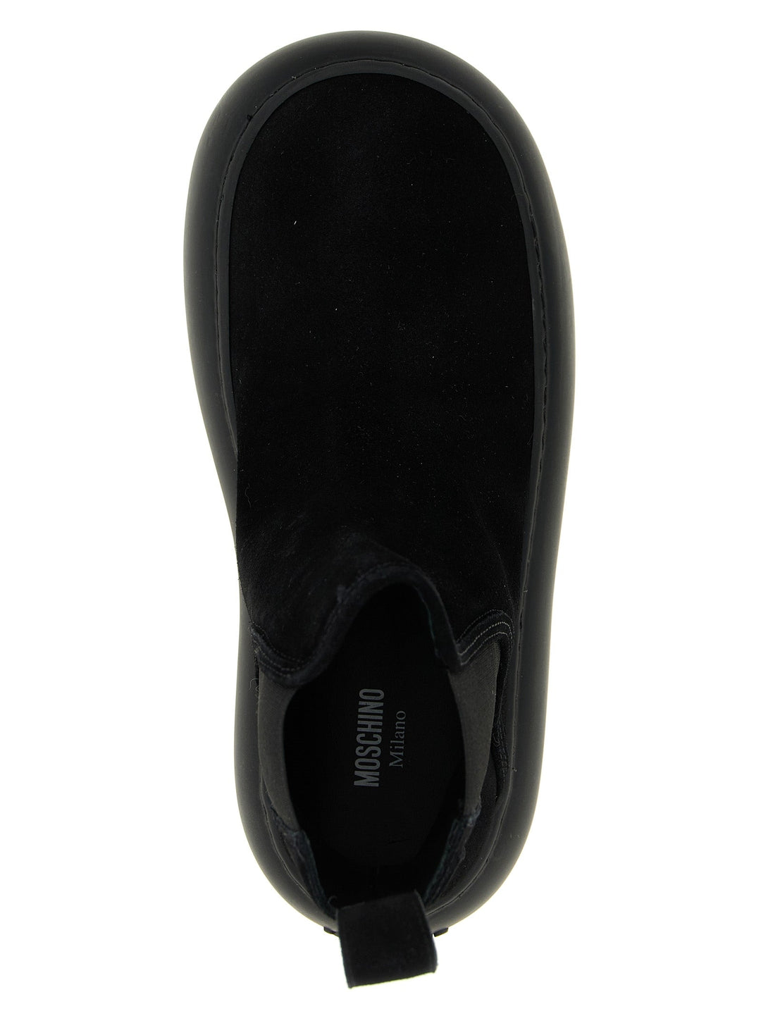 Women’s Moschino Black Calfskin Chelsea Boots