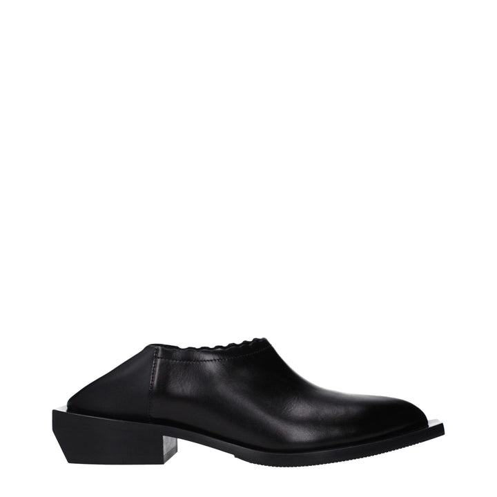 Women’s Moschino Black Leather Mules