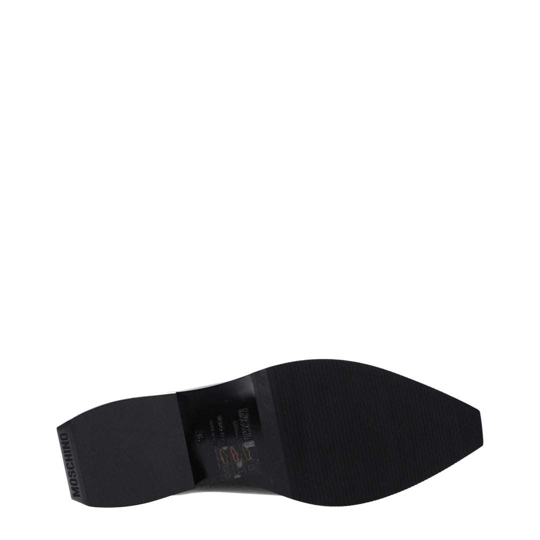 Women’s Moschino Black Leather Mules