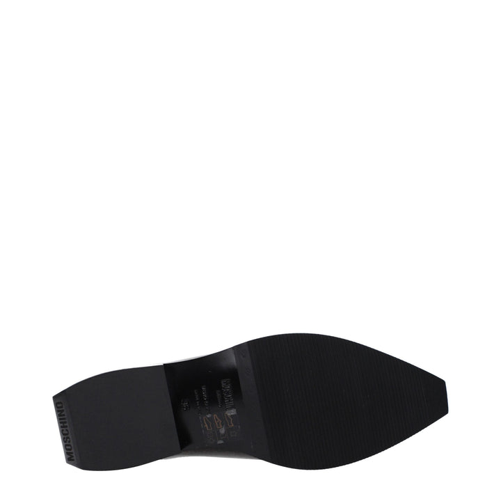 Women’s Moschino Black Leather Mules