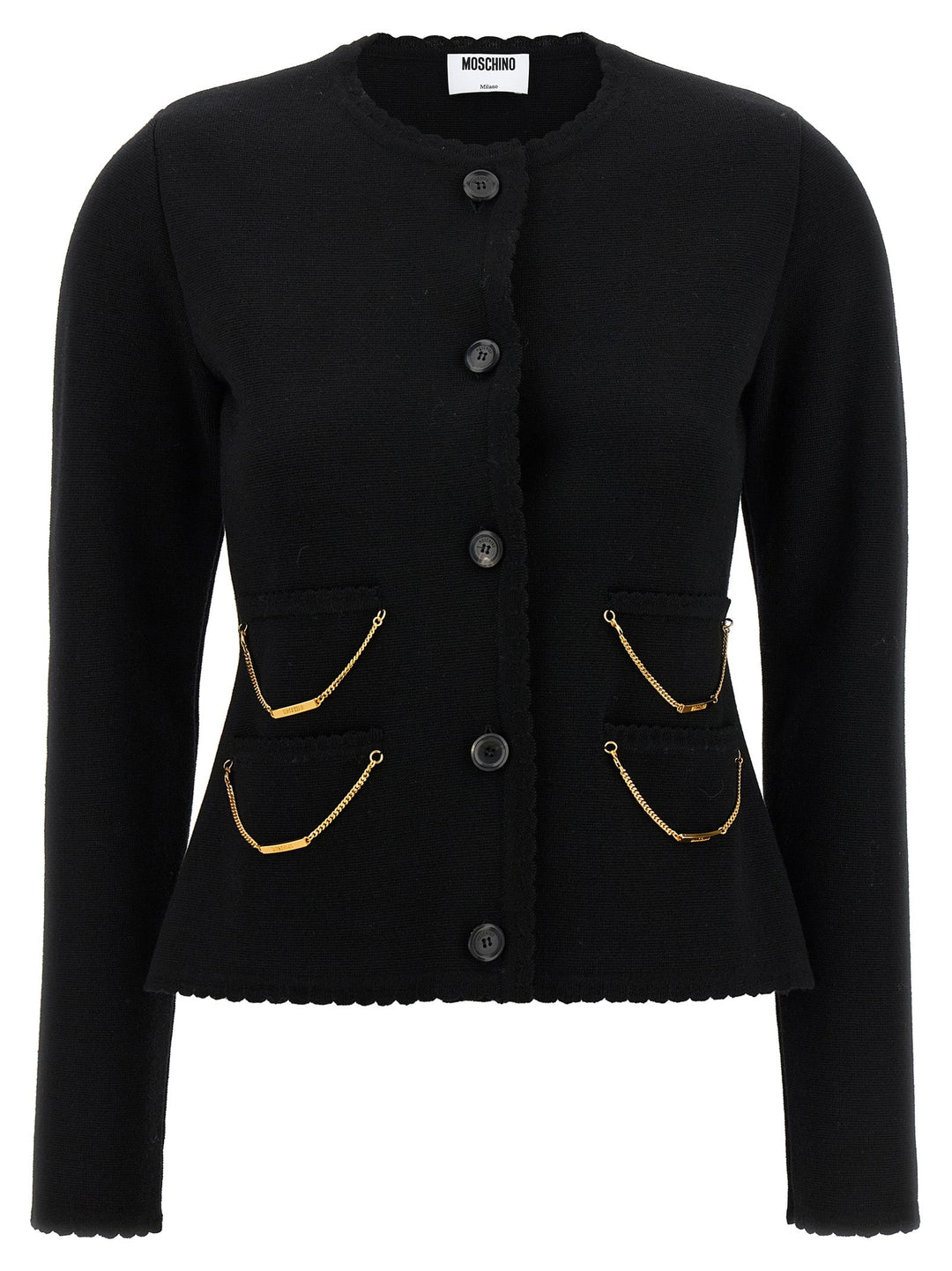 Women’s Moschino Black Virgin Wool Cardigan