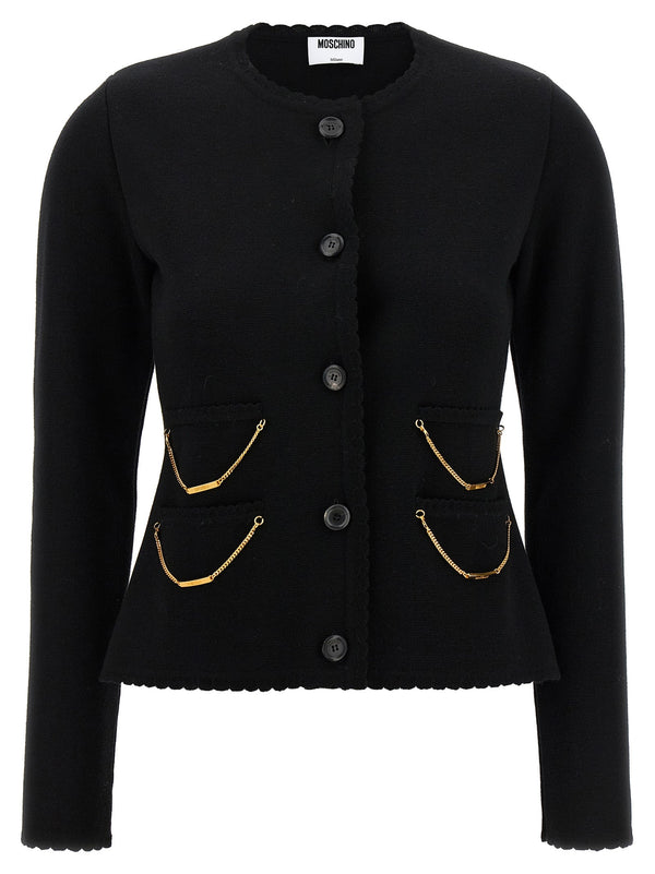 Women’s Moschino Black Virgin Wool Cardigan