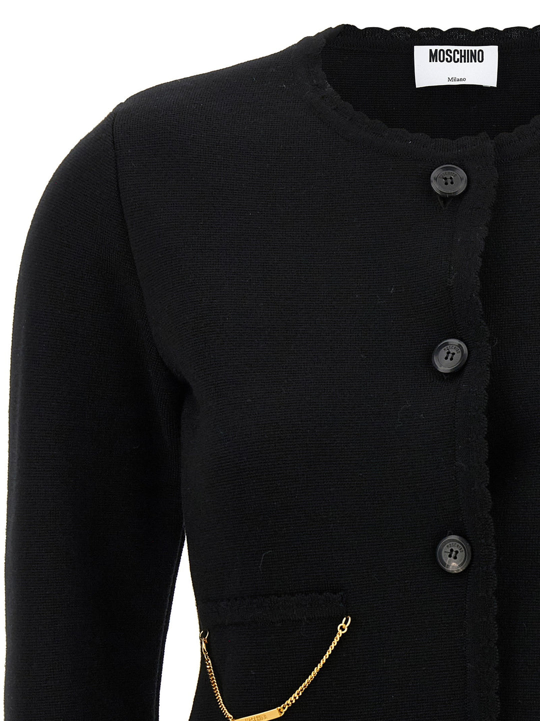Women’s Moschino Black Virgin Wool Cardigan