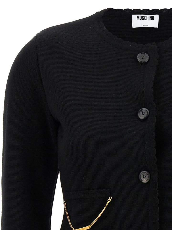 Women’s Moschino Black Virgin Wool Cardigan