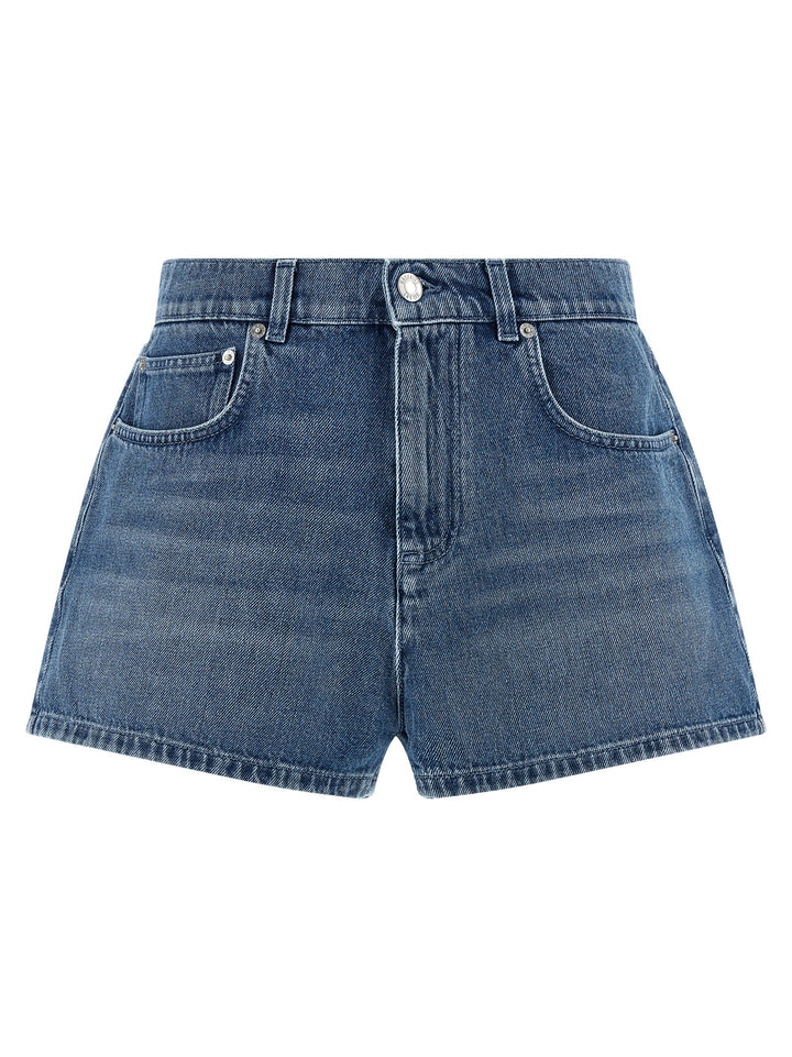 Women’s Moschino Blue Cotton Bermuda Shorts