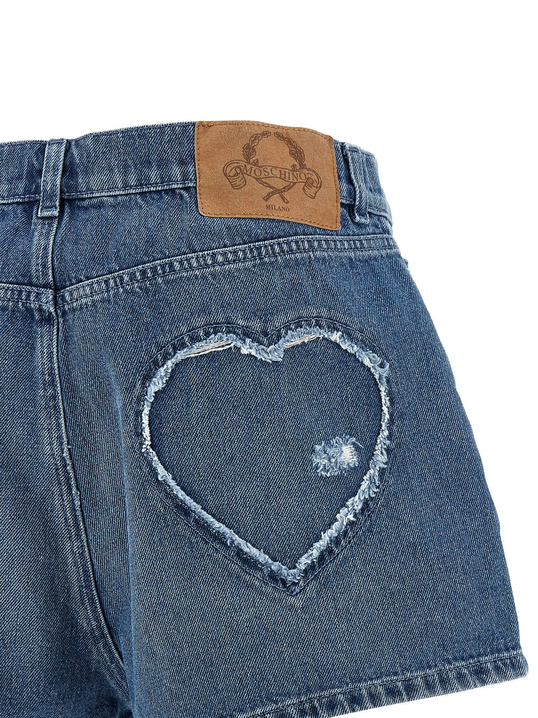 Women’s Moschino Blue Cotton Bermuda Shorts