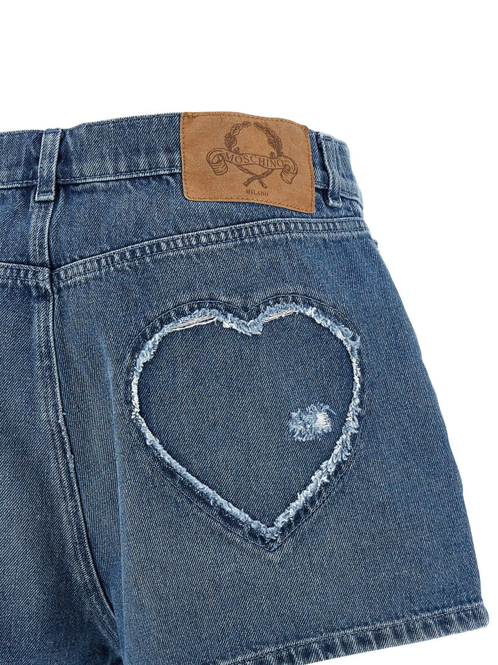 Women’s Moschino Blue Cotton Bermuda Shorts