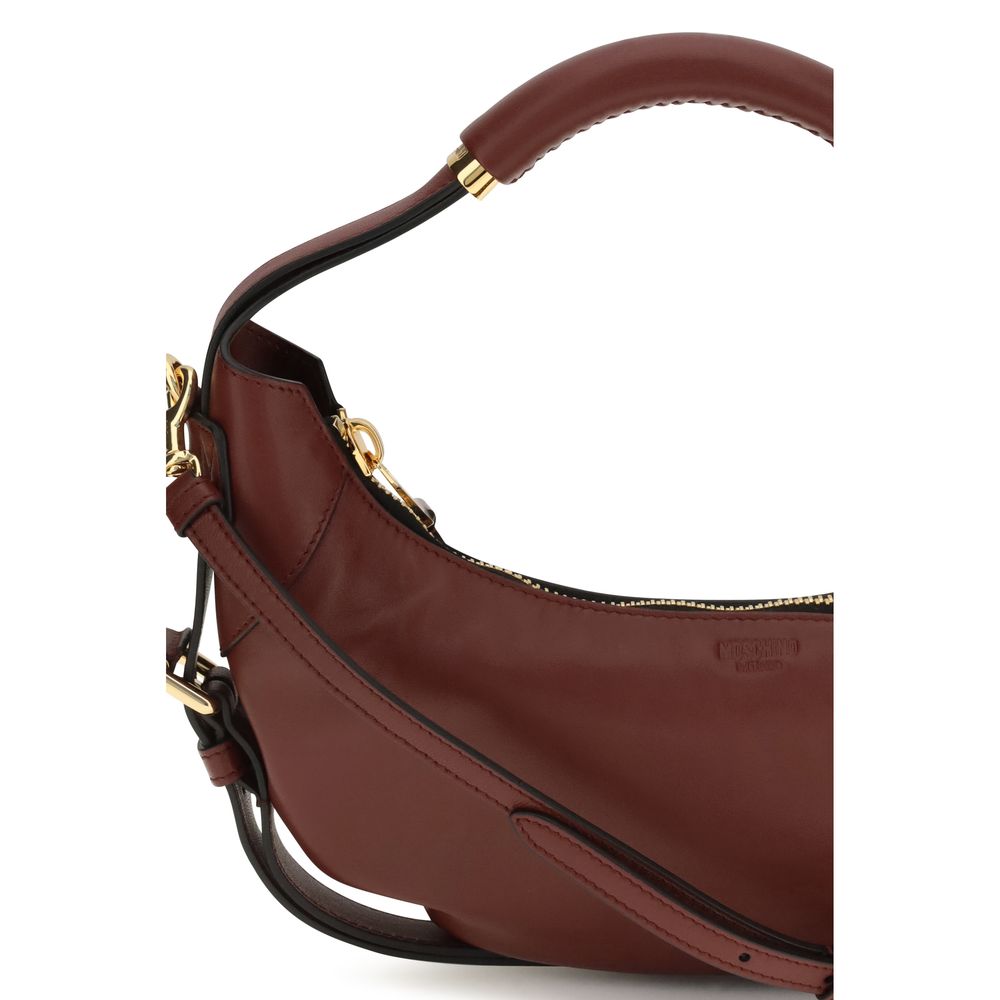 Women’s Moschino Bordeaux Calf Leather Bos Taurus Handbag