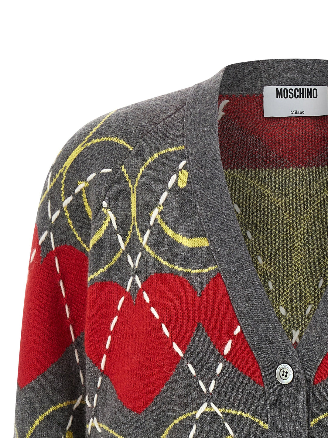 Women’s Moschino Multicolor Wool Cardigan