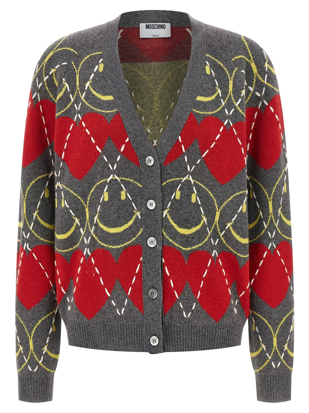 Women’s Moschino Multicolor Wool Cardigan