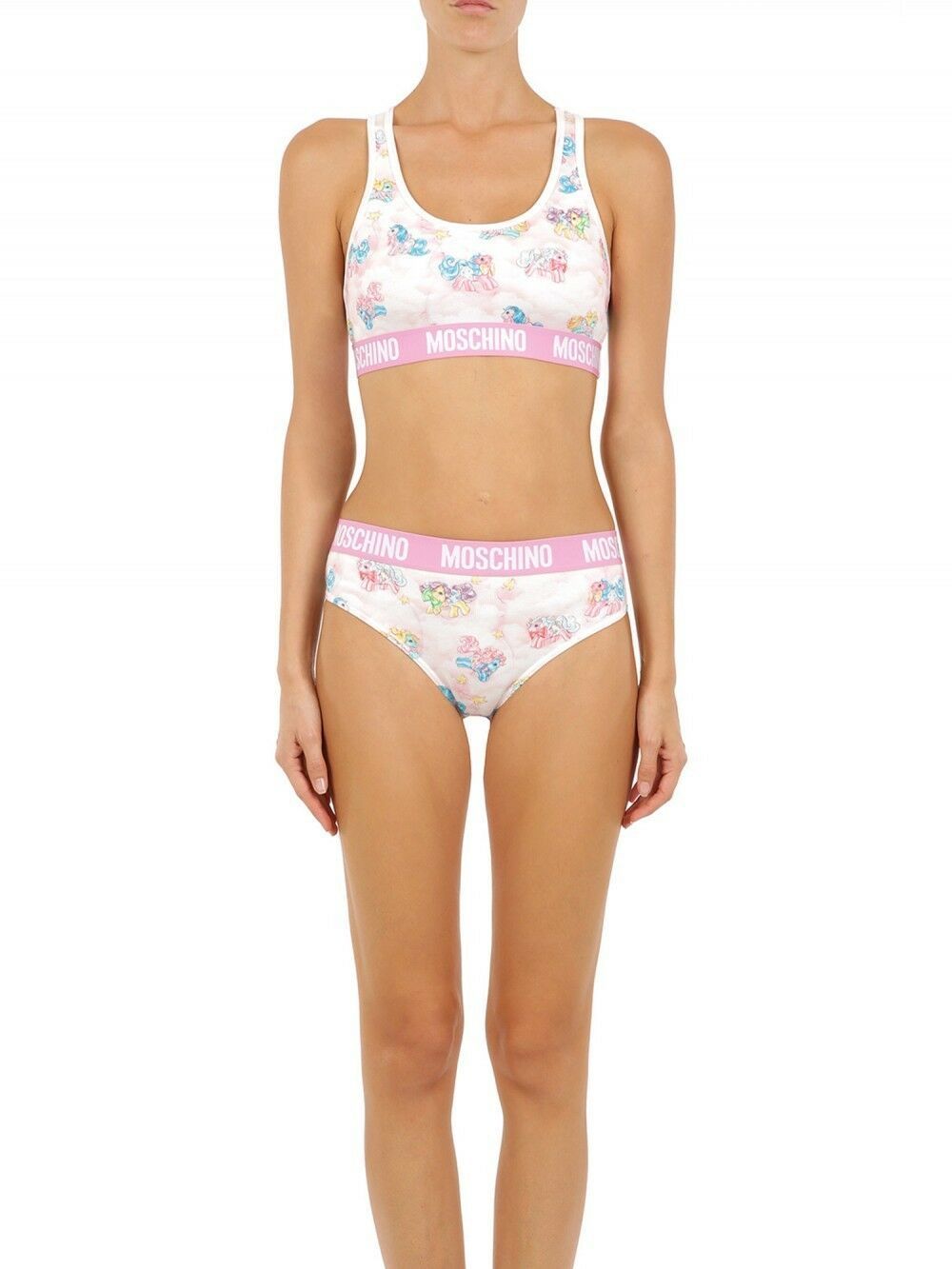 Women’s Moschino White Two-piece Sleepwear my Little Pony Bikini
