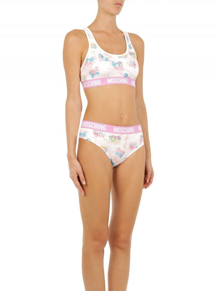 Women’s Moschino White Two-piece Sleepwear my Little Pony Bikini