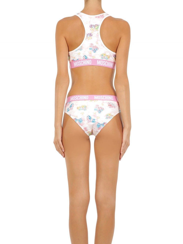 Women’s Moschino White Two-piece Sleepwear my Little Pony Bikini
