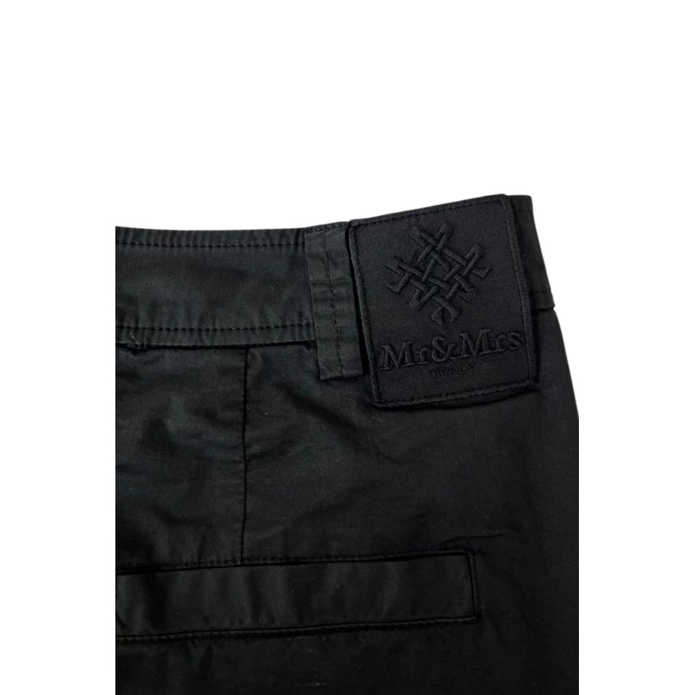 Mr&amp;Mrs Italy Black Cotton Women Shorts