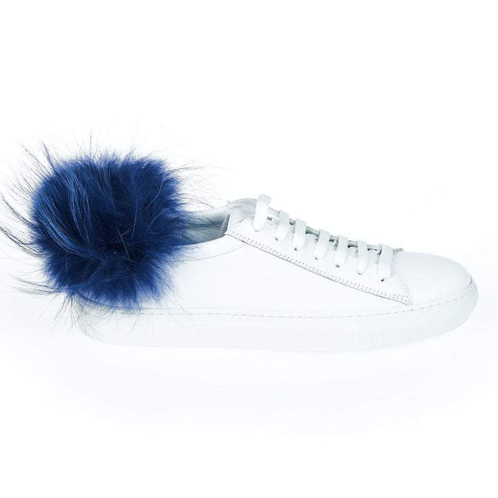 Mr&amp;Mrs Italy White Lamb Leather Women Sneaker