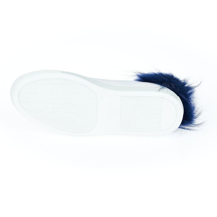 Mr&amp;Mrs Italy White Lamb Leather Women Sneaker