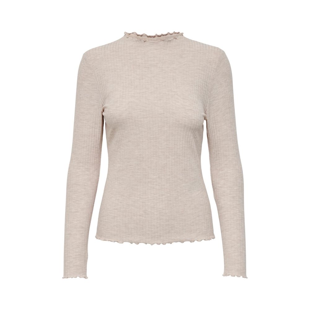 Women’s Only Beige Polyester Turtleneck