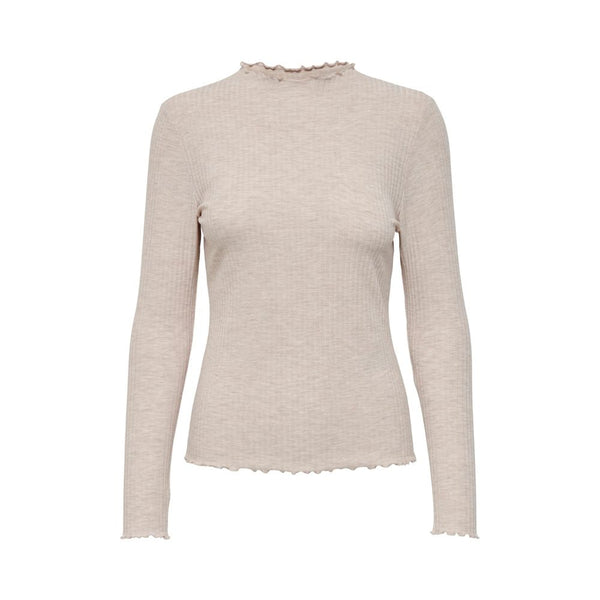 Women’s Only Beige Polyester Turtleneck