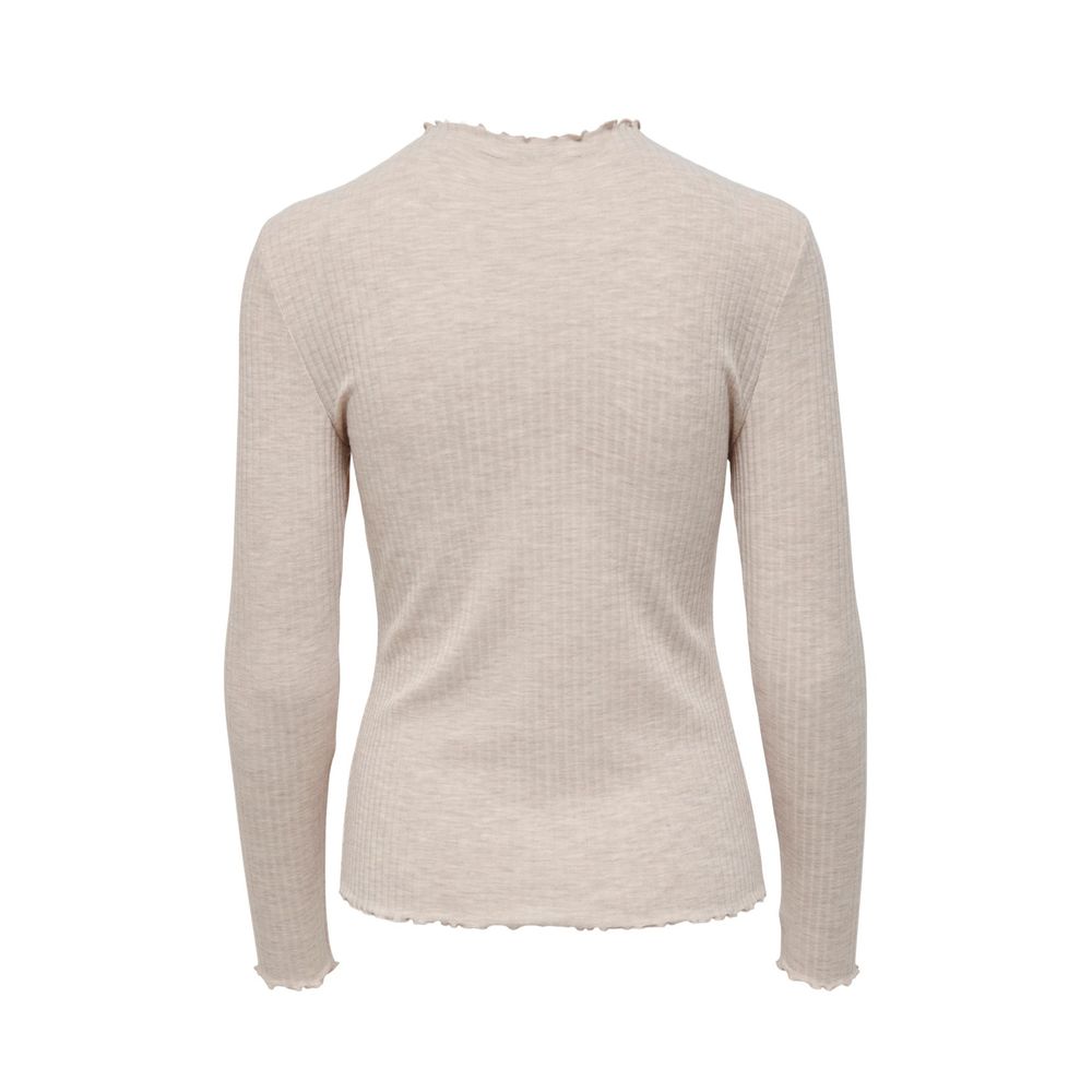 Women’s Only Beige Polyester Turtleneck