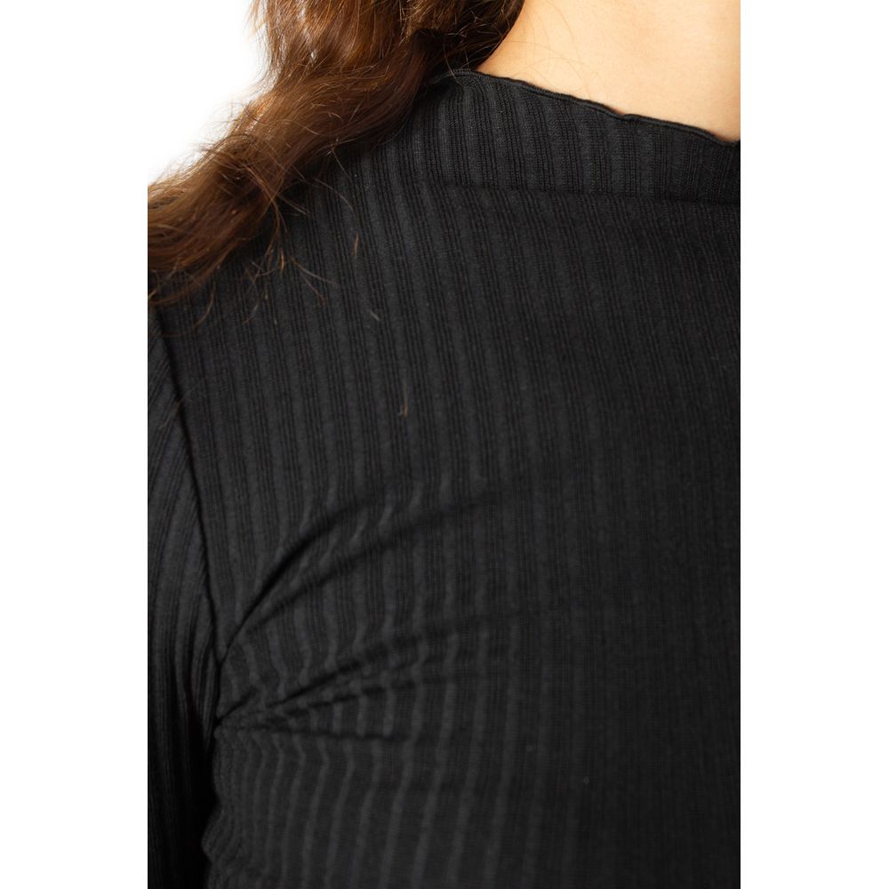 Women’s Only Black Polyester Turtleneck