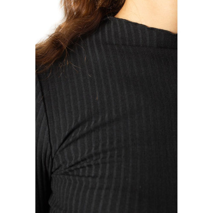Women’s Only Black Polyester Turtleneck