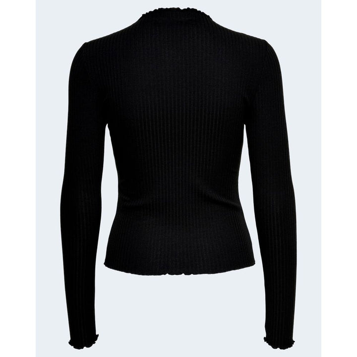 Women’s Only Black Polyester Turtleneck
