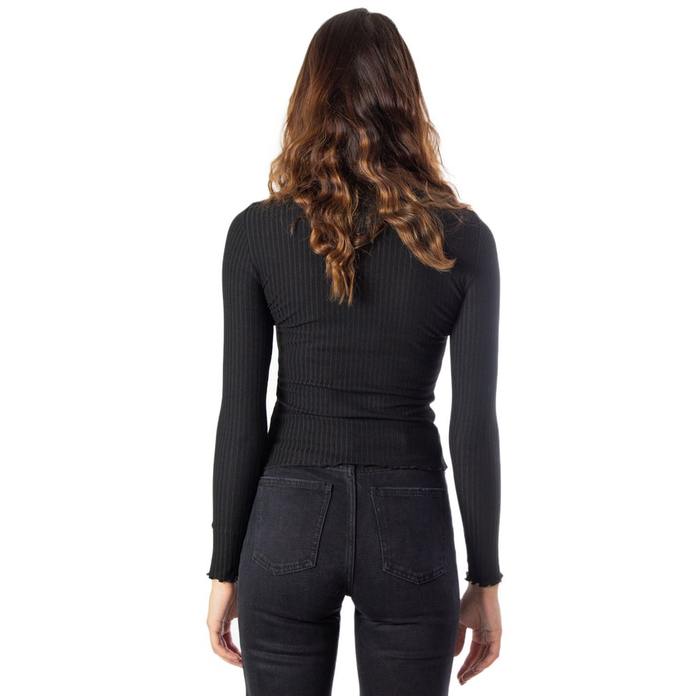 Women’s Only Black Polyester Turtleneck