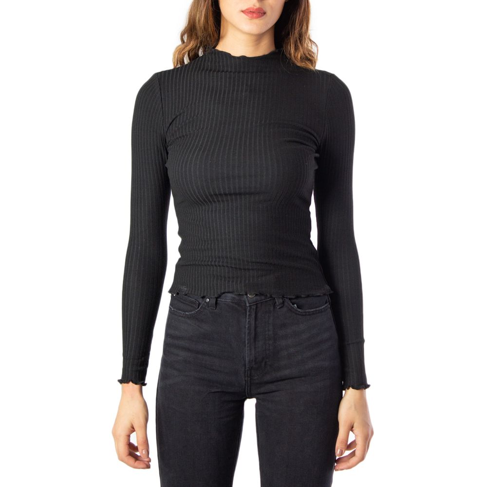 Women’s Only Black Polyester Turtleneck