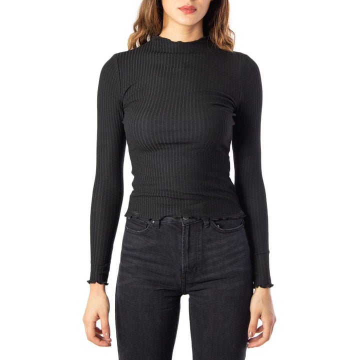 Women’s Only Black Polyester Turtleneck