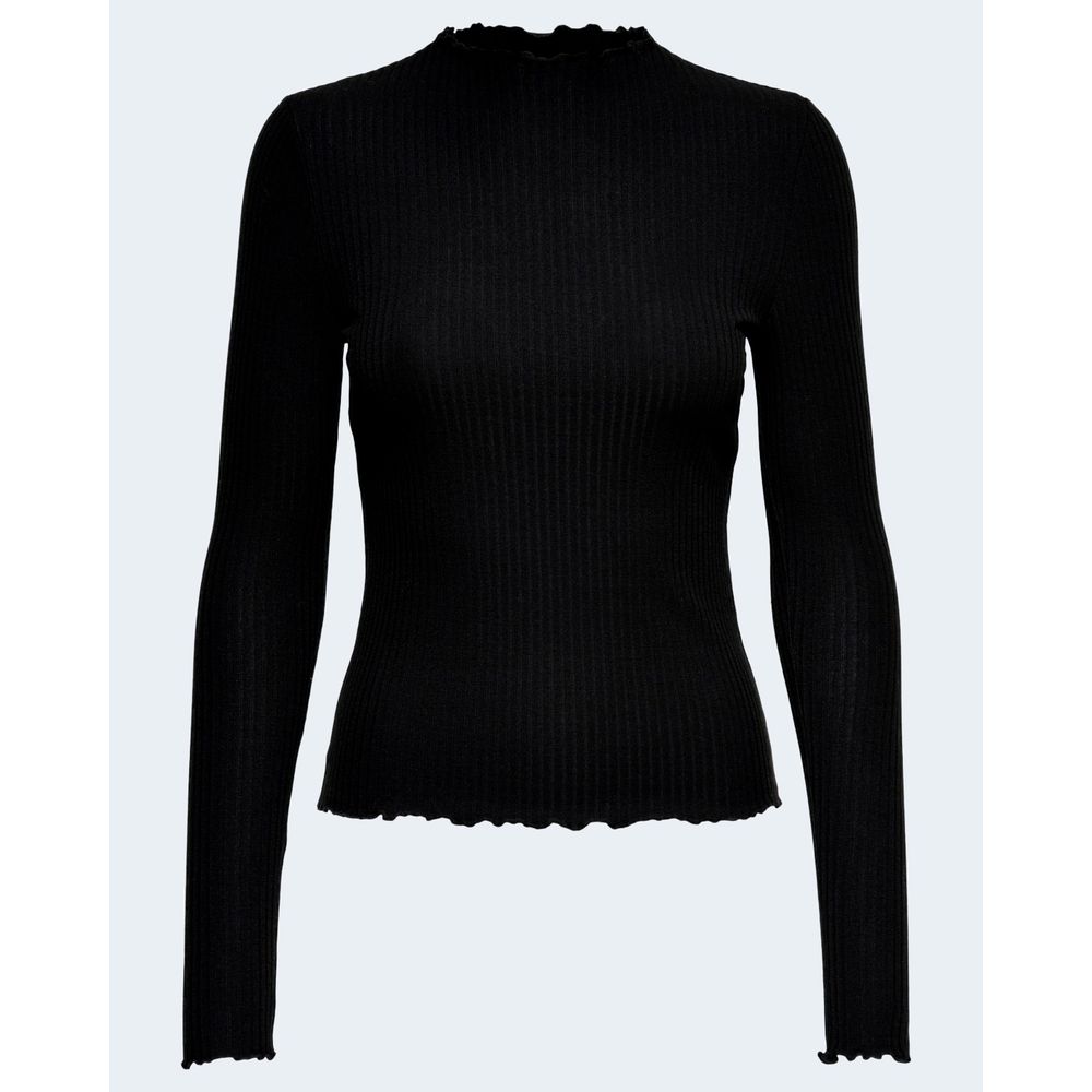 Women’s Only Black Polyester Turtleneck