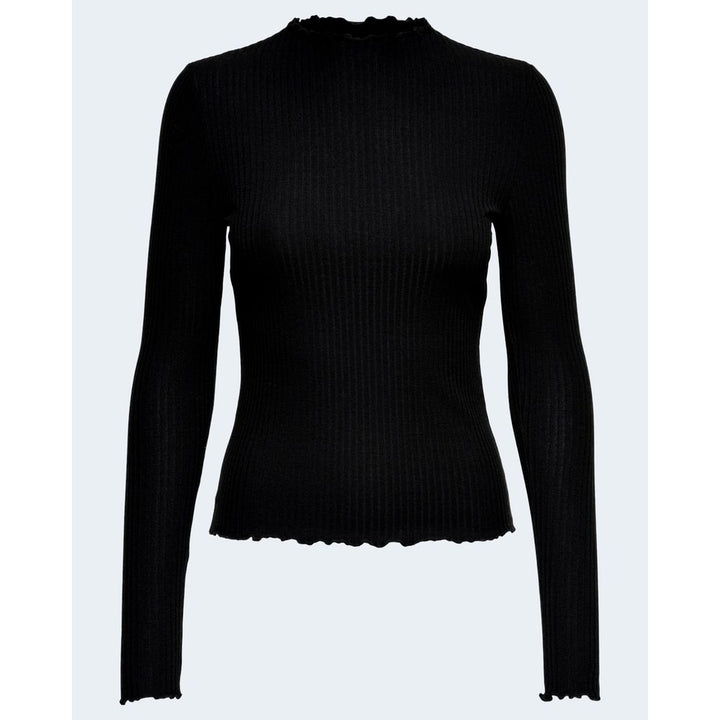 Women’s Only Black Polyester Turtleneck