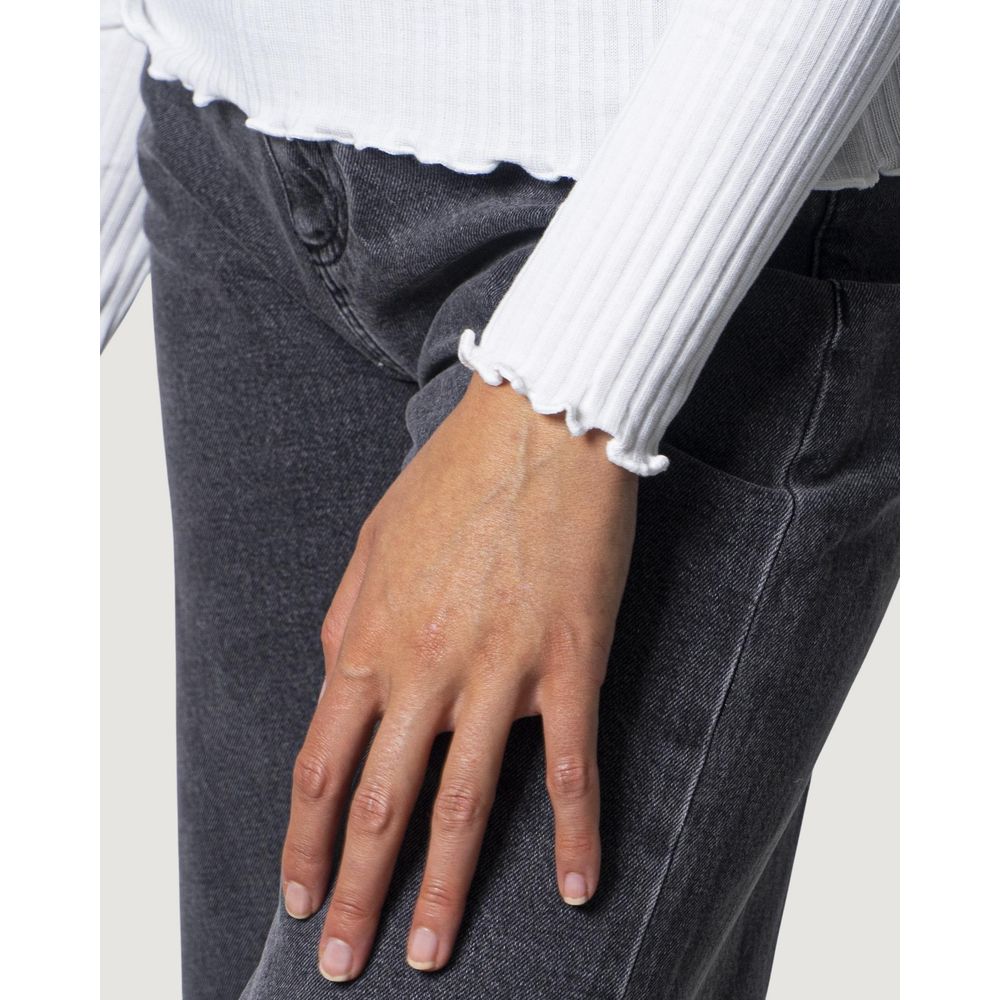 Women’s Only White Polyester Turtleneck