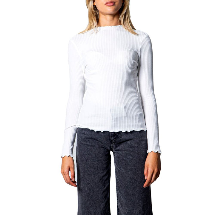 Women’s Only White Polyester Turtleneck