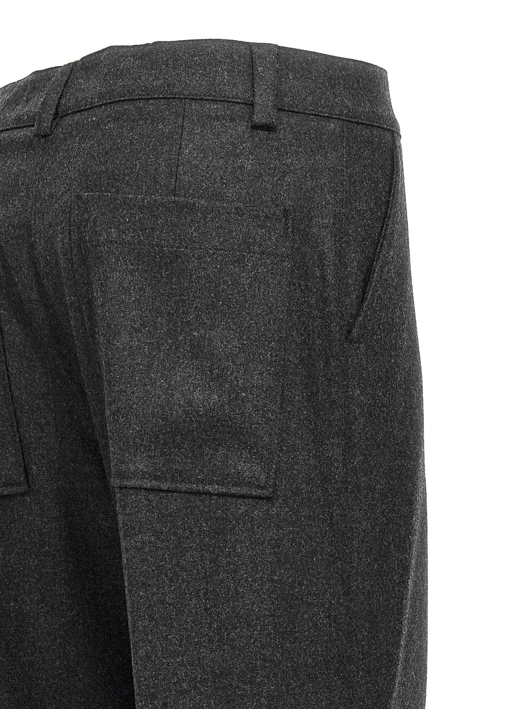 Women’s P.a.r.o.s.h. Gray Virgin Wool Cargo Pants