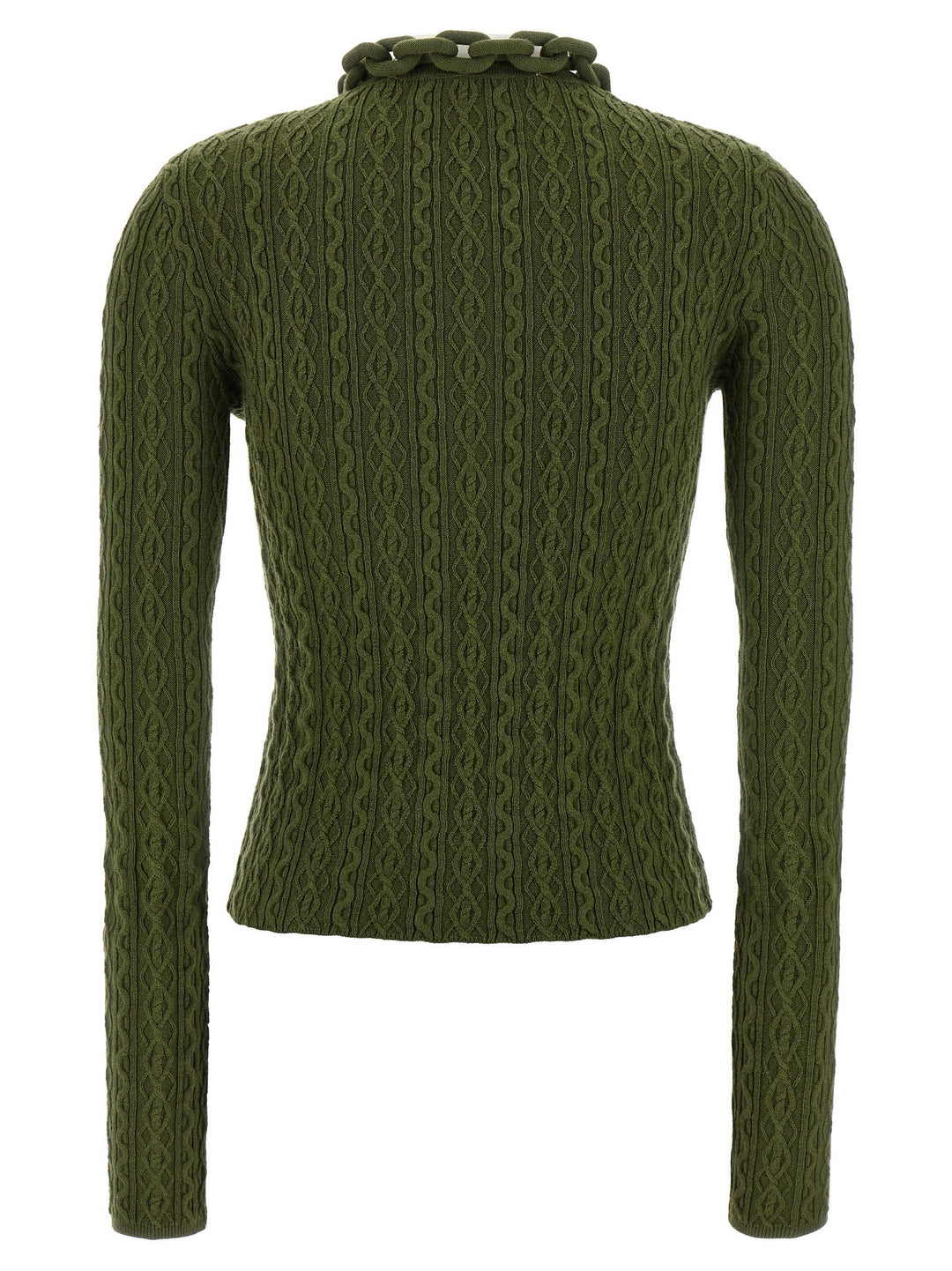 Women’s Paco Rabanne Bicolor Wool Cardigan