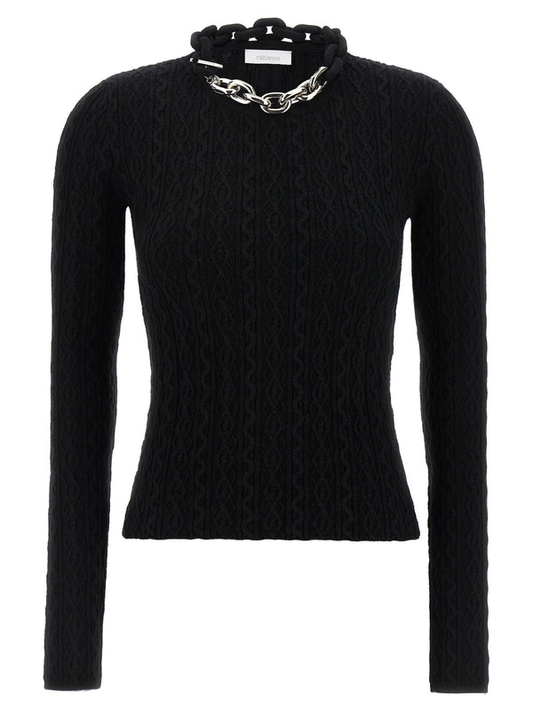 Women’s Paco Rabanne Black Wool Cardigan