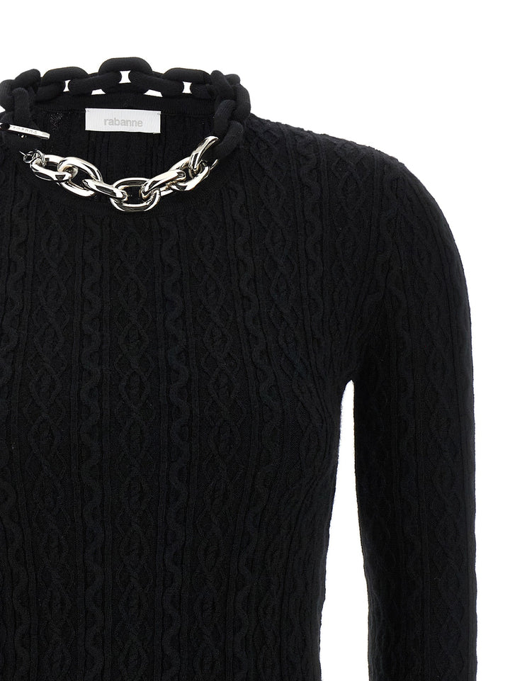 Women’s Paco Rabanne Black Wool Cardigan