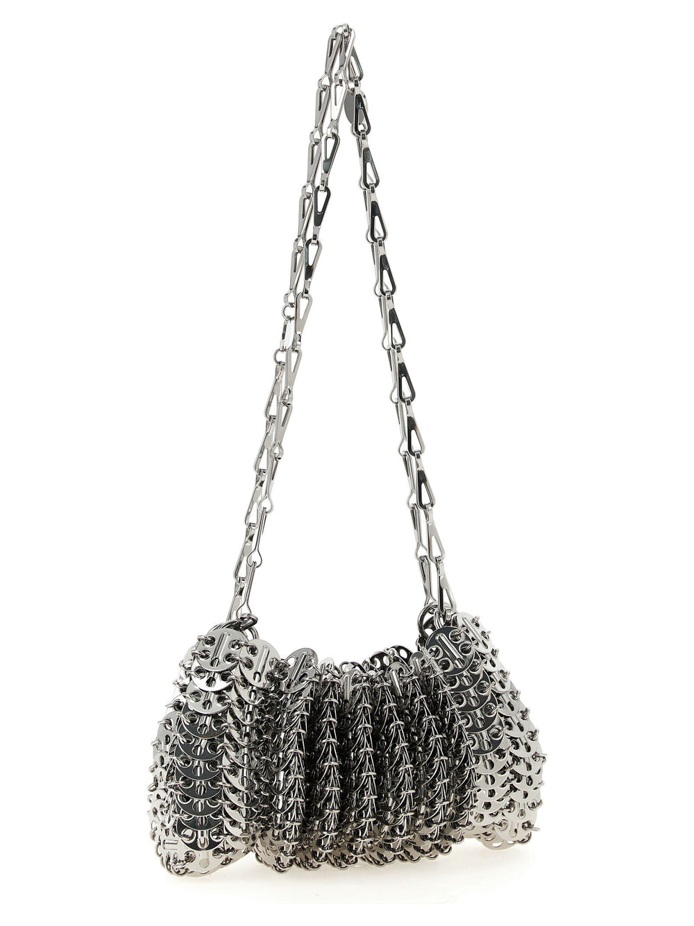 Women’s Paco Rabanne Silver Stainless Steel Shoulder Bag
