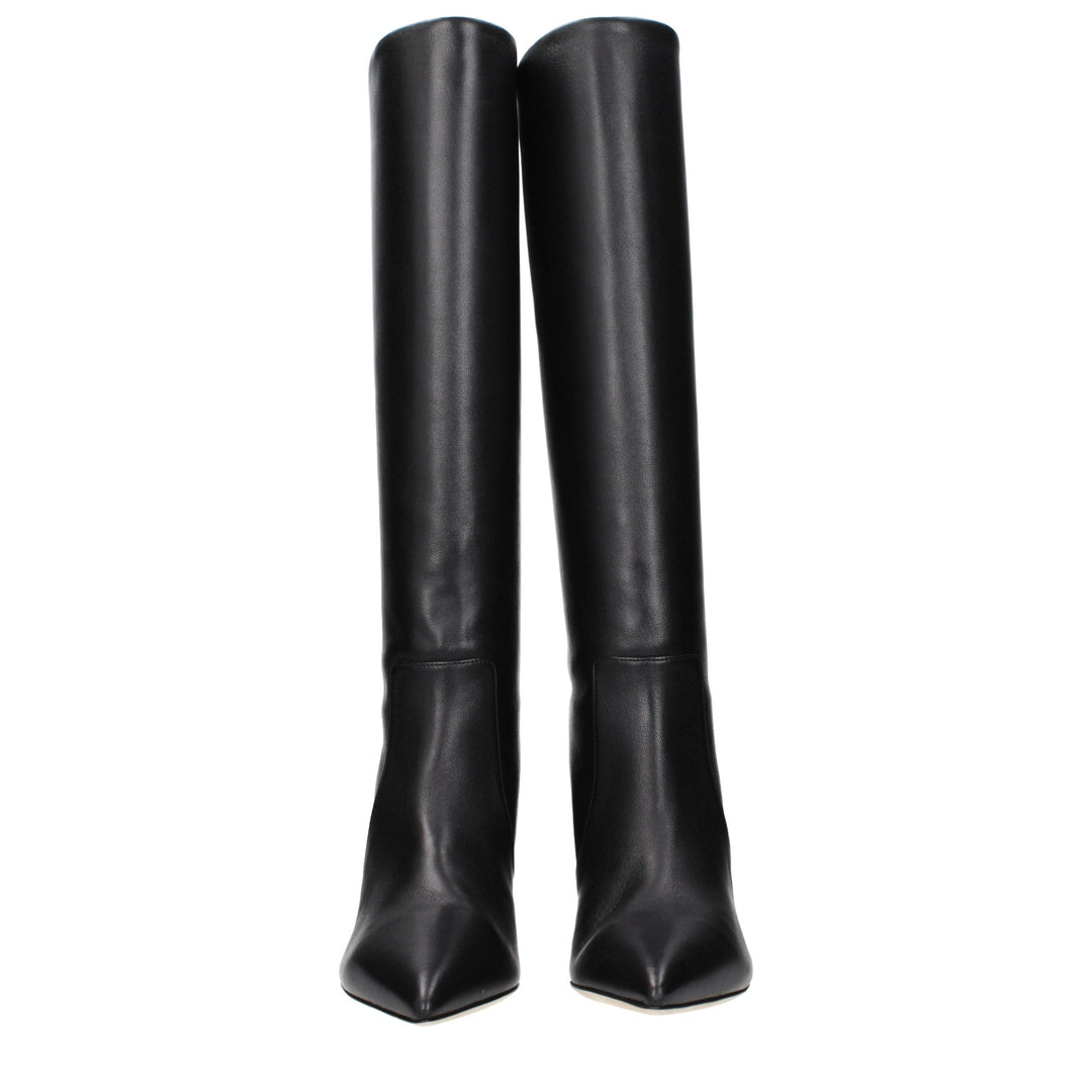 Women’s Paris Texas Black Leather Ankle Boots