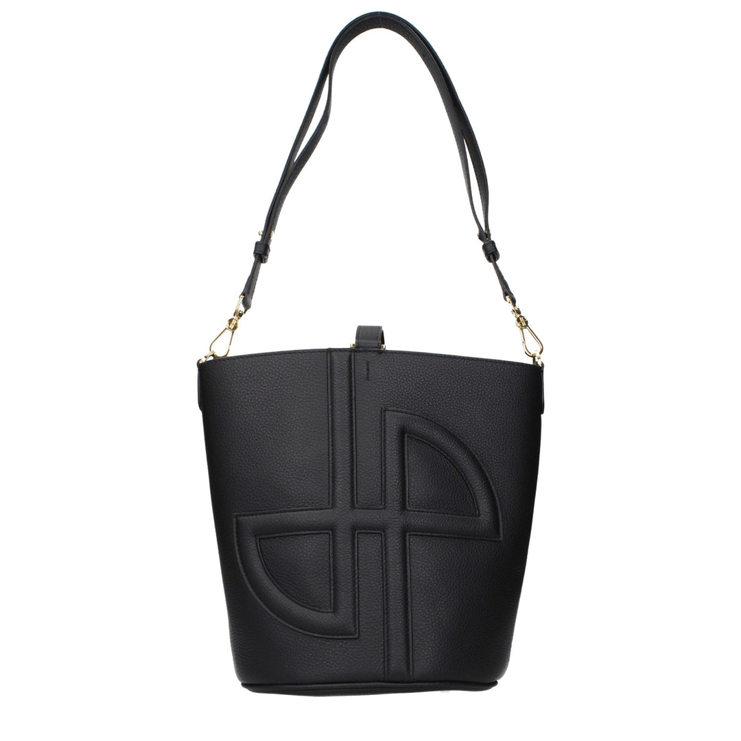 Women’s Patou Black Leather Crossbody Bag