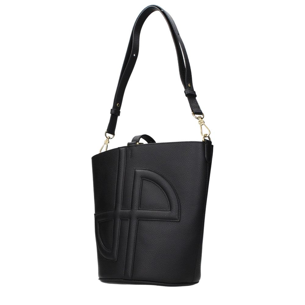 Women’s Patou Black Leather Crossbody Bag
