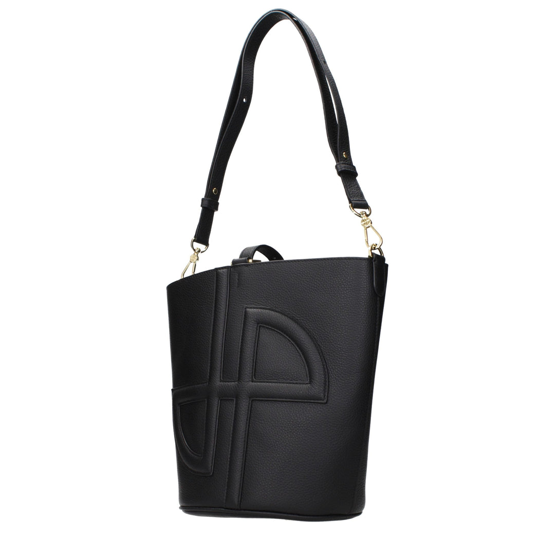 Women’s Patou Black Leather Crossbody Bag
