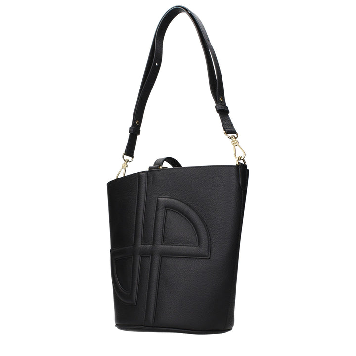 Women’s Patou Black Leather Crossbody Bag