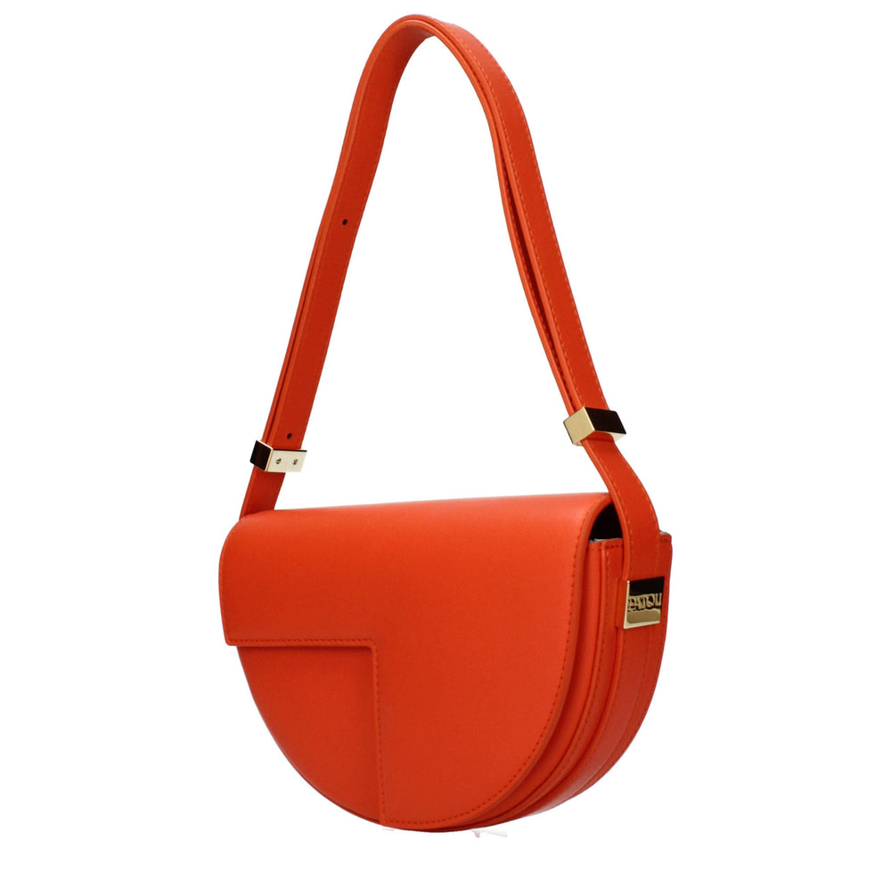 Women’s Patou Orange Leather Shoulder Bag