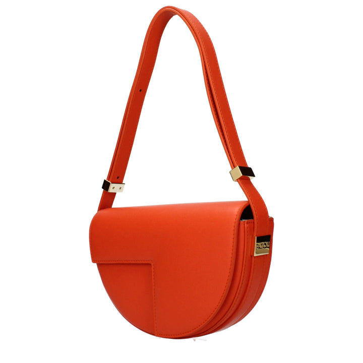 Women’s Patou Orange Leather Shoulder Bag
