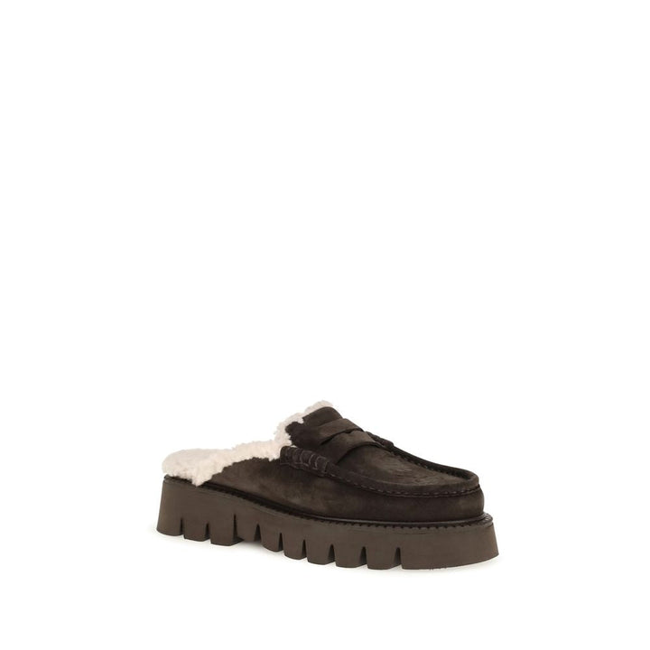 Women’s Pedro García Brown Calf Leather Bos Taurus Mules