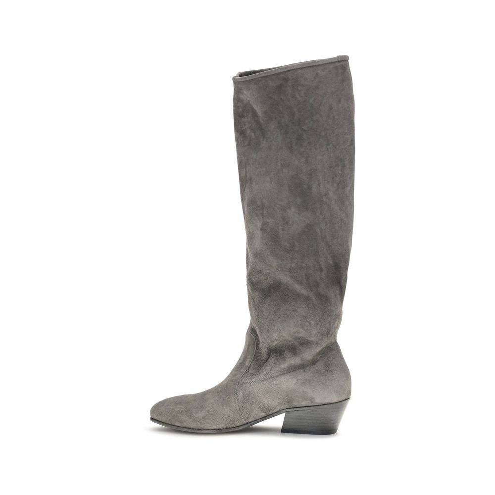 Women’s Pedro García Gray Suede Leather Ankle Boots